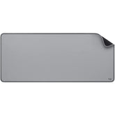 Logitech Padstudio Series Mouse Mat With Anti Slip Rubber Base Durable Materials, Mid Grey - CompuMe